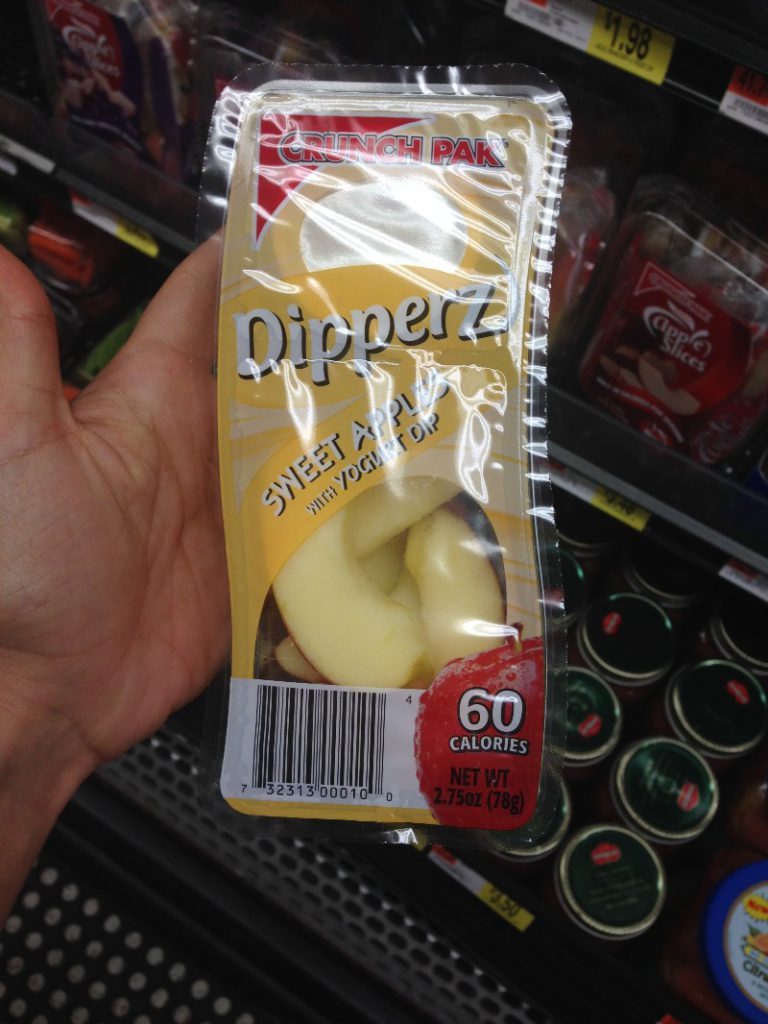 нарезанные яблоки в супермаркетах США