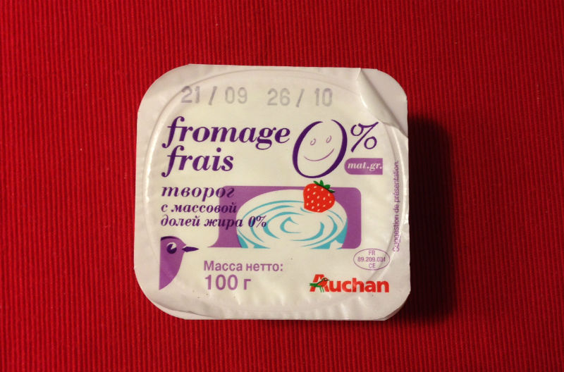 AUCHAN fromage frais, 0%