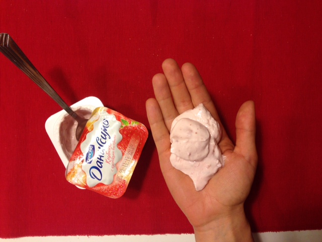 Как выглядит 100 ккал йогуртом