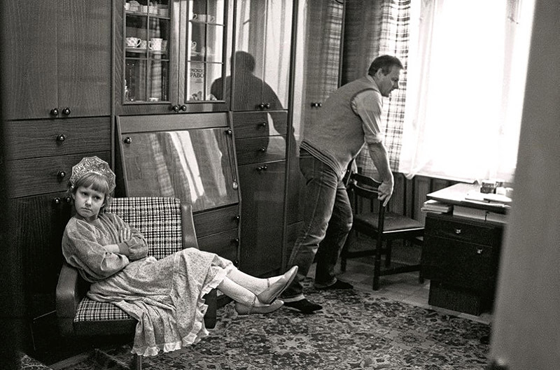 Анатолий Собчак с дочерью Ксюшей, Ленинград, СССР, 1989 год