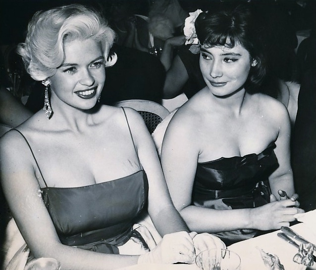 Татьяна Самойлова и Джейн Мэнсфилд, Канны, 1958 год