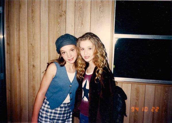 Britney Spears and Christina Aguilera, 1994.