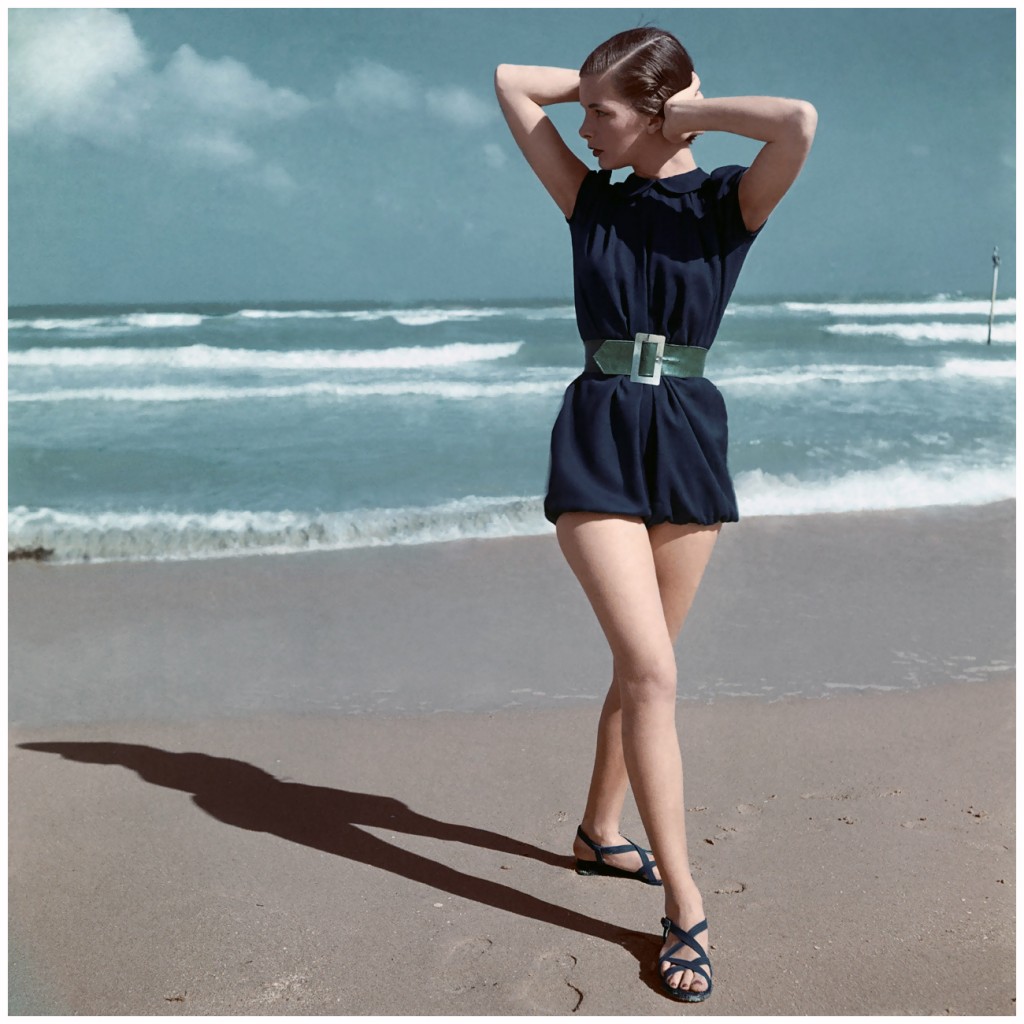 Модель на пляже, 1946 год