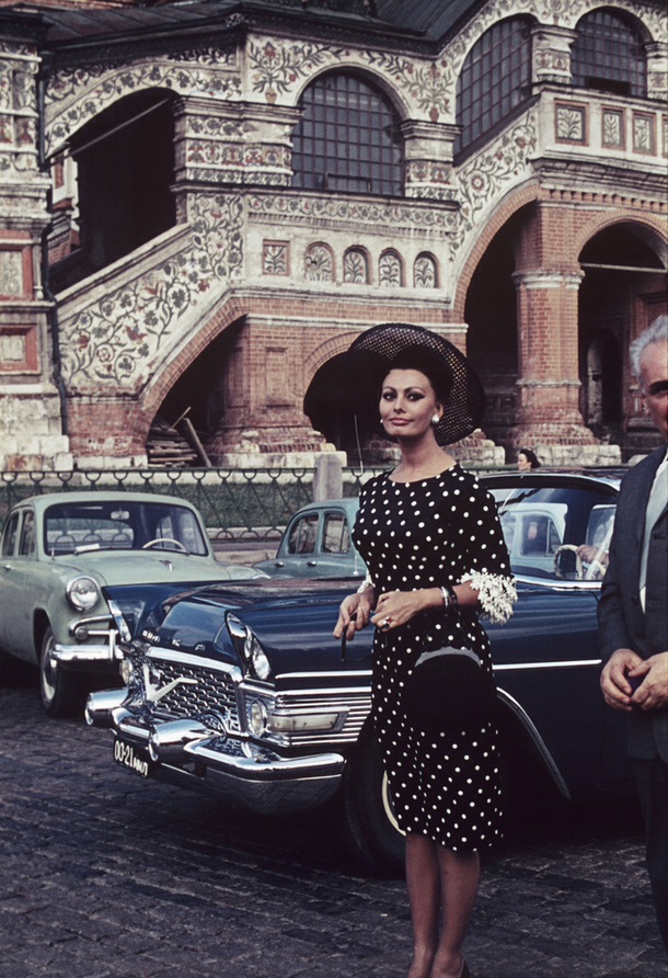 Софи Лорен на Красной площади, 1965 г.
