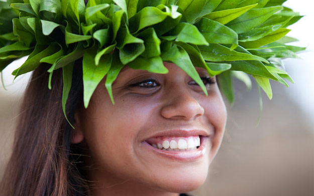 hula-girl-wearing-a-handmade-polynesian-head-piece